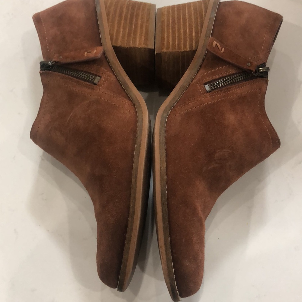 Zodiac Women’s Brown Leather Margot Suede Ankle Booties! Size 9. Beautiful! - Picture 5 of 9